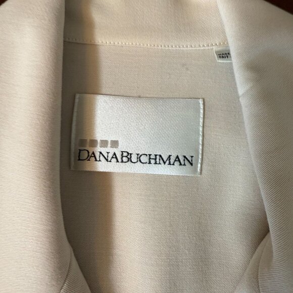 Vintage Dana Buchman Pearl Button coat Size 4 pure Wool Blend Belted read - Picture 2 of 16